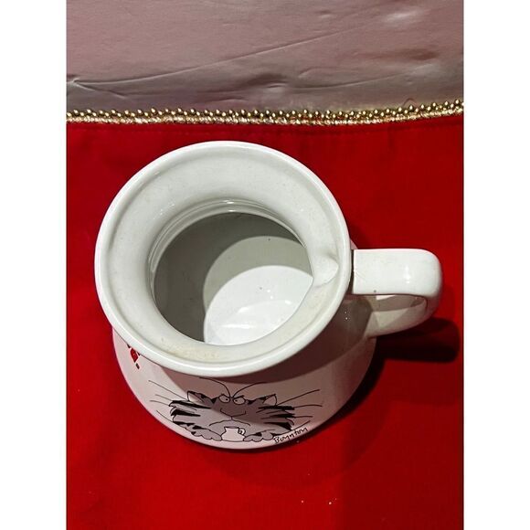 1980s Sandra Boynton Coffee Cup Claude Cat; paws off My Mug, Non Spill - Picture 3 of 7